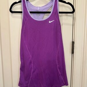 Nike Purple Fitted Tank Top